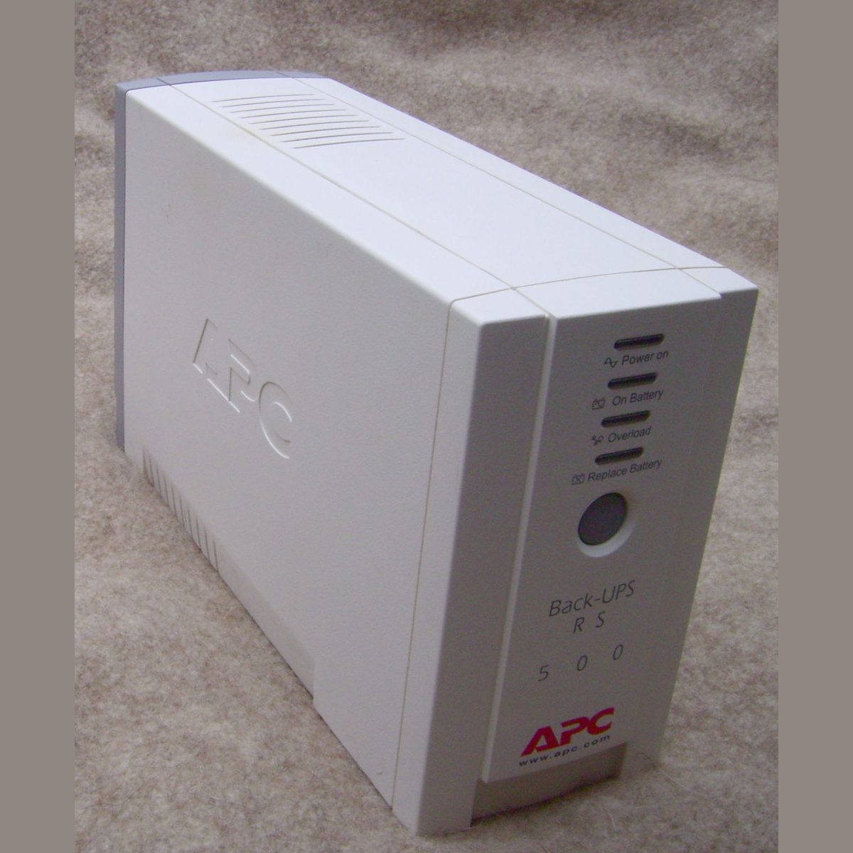 Stock photograph of a UPS power backup unit, standing in for a picture of the APC Back-UPS 650VA