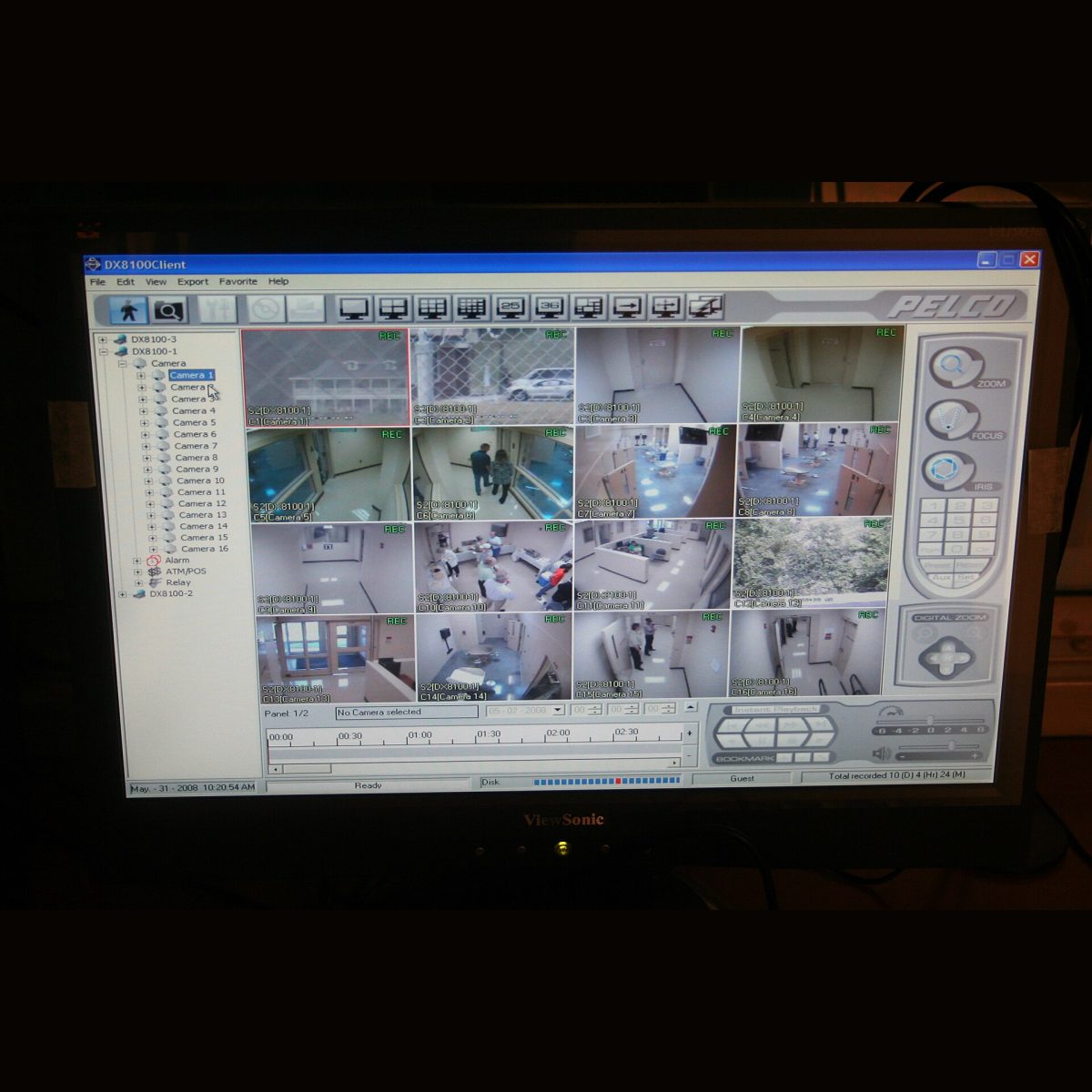 Stock photograph of a security camera, standing in for a picture of the Dahua 8 camera 5MP CCTV kit