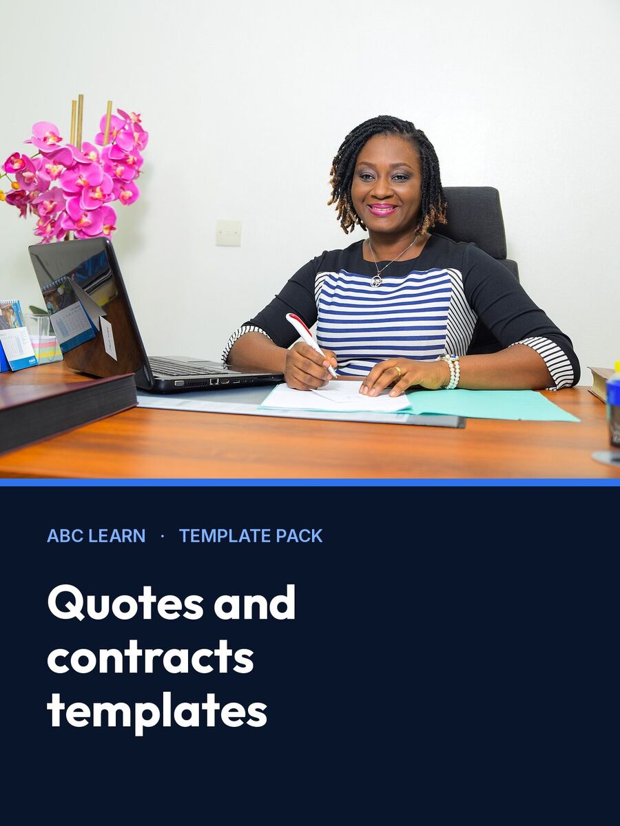 Cover of Quotes and contracts templates
