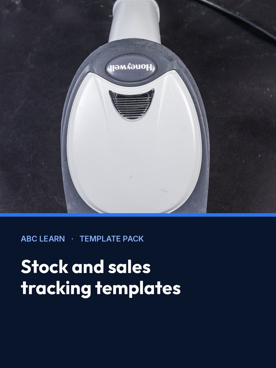 Cover of Stock and sales tracking templates
